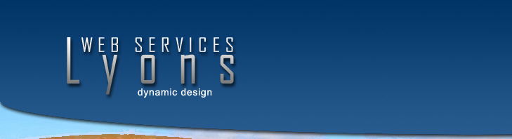 Lyons Web Services - dynamic design